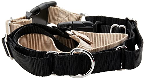 PetSafe Easy Walk - Arnés para Perros, Correa de 1,8 m, Talla L, Color Negro y Beis