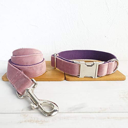 Gulunmun Dog Lead + Collar de Perro, Juego de Correas y Correas para Perros, Ajustable a 2 Longitudes Diferentes,   para adiestramiento de Perros pequeños/medianos/Grandes, Caminar, Correr, XS