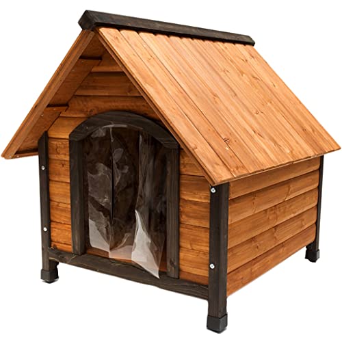 Casa para Perros Al Aire Libre, Perrera De Madera con Calefacción para Perros para El Invierno, Casa Grande para Gatos para Interiores Resistente A La Intemperie