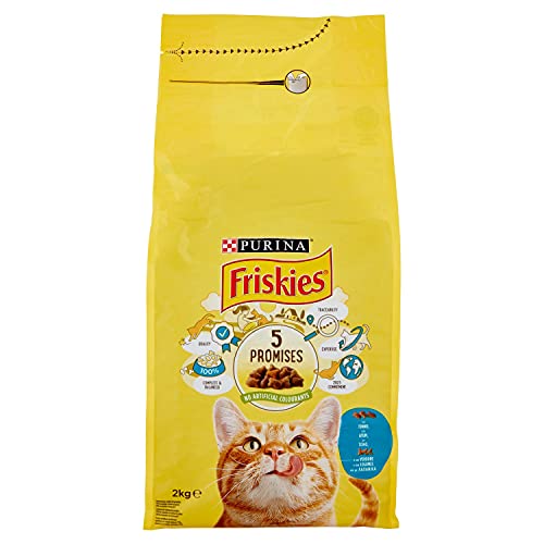 Friskies - Pienso para Gatos Adultos con atún y Verduras añadidas, 2 kg