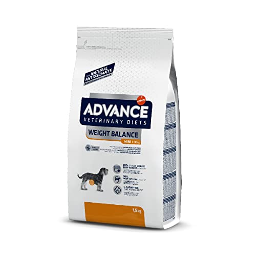 Advance Veterinary Diets Weight Balance Mini, Pienso para Perros con Problemas de sobrepeso, 1,5kg