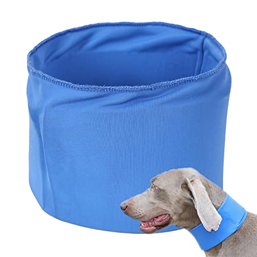 Envoltura de Cuello refrescante para Perros - Pañuelos Transpirables para Collar de Perro Fresco - Summer Chill out Cómodo Collar de Hielo para Perros para Exteriores, fácil disipación del Wukesify