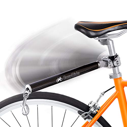 MALABI V2.0 – Correa de Perros 180° para Bicicletas giratoria EasyRide y con Mecanismo de fijación rápida, Fibra de Carbono, Desmontable y Ajustable para un Paseo más Suave