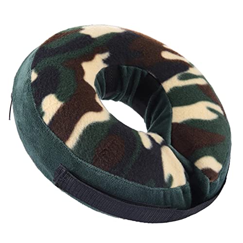 Rianpesn Collar de Donut para Perro,Traje de operación de recuperación para Perros | Collar Inflable de recuperación Ajustable para Perros después de la operación, Evita Que muerdan y rasguñen