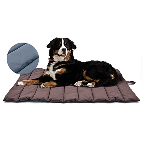 XIAPIA Cama Perro Grande Impermeable, Colchoneta Almohada Relajante para Perros, Camas para Perros, Colchón Perros, Viscoelastica Cojines Lavable para Perros Medianos, 110x66cm, Marrón