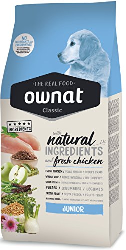 Ownat Pienso para Cachorros Dog Classic Pollo (15 kg), Alimento para Perros Balanceado Natural Perros Pequeños sin Preservantes ni Colorantes, Alto en Proteínas.