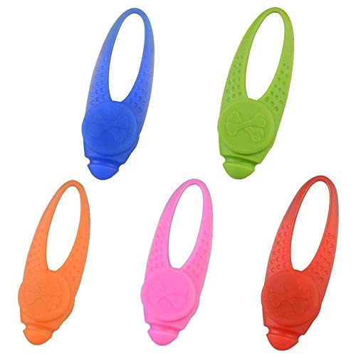 NAUXIU 1 colgante de silicona para mascotas con luz LED Q1N6, collar de perro, noche LED LED, collares de perro, arnés de noche, noche de perro, collar de perro, luz LED por la noche Illumina