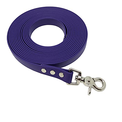 Collar & Leash BIOTHANE® VI521 - Correa de arrastre (19 mm, 5 m), color morado