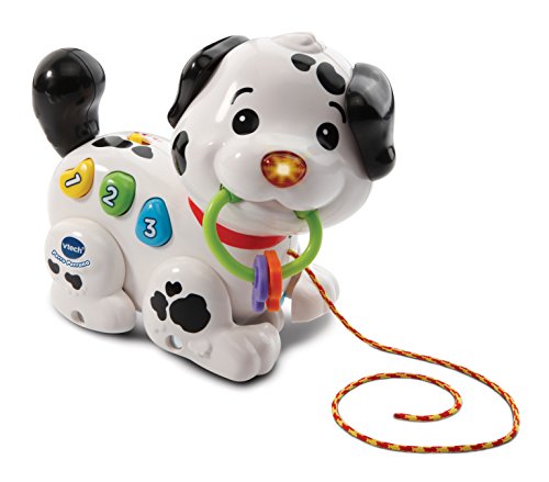 VTech-80-502822 Perruno, Arrastre Interactivo con Forma de Perro con Voz Frases Sonidos y Melodias, Multicolor, Talla Única (3480-502822), de 1 a 3 años.