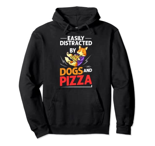 Pizza Perro Comer a domicilio Pizzeria Cachorros italianos Sudadera con Capucha