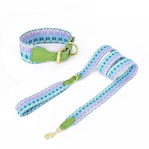 XENITE Fábrica de arneses for Perros Grandes Venta al por Mayor Amazon Leather Pet Dog Collar Correa de Nylon Trenzada Walking Dog Leash Dog Chain Cross-Border Mascotas