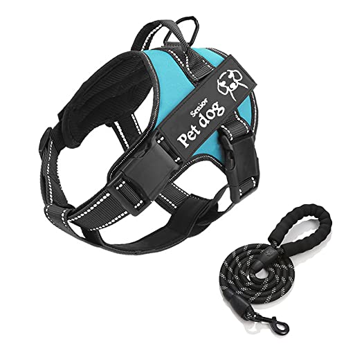 Arnés a Prueba de Tirones, Arnés para Perros de Escape, Arnés Táctico para Perros, Comodidad Reflectante y Arnés Transpirable, Chaleco Duradero, Adecuado para Entrenar, Caminar, Cazar (S, M, L, XL)