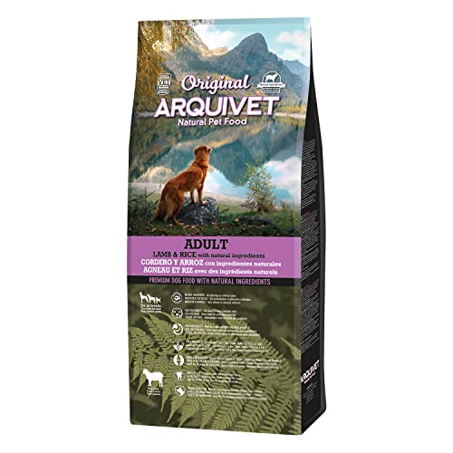 Arquivet Original Adult - Pienso para Perros Adultos Cordero y Arroz, Marrón, 12 kg (Paquete de 1)