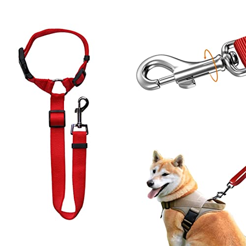 Clyhon Arnés Perro para Reposacabezas de Coche, Ajustable Universal Correa Cinturón Coche Perro con Mosquetón Duradero Seat Belt Dog Perro Cinturon Seguridad para Mascotas, Perros y Gatos