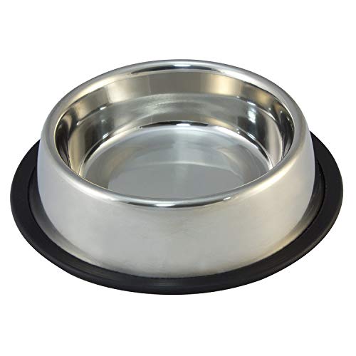 Arquivet Comedero Perro Gato Mascotas - Inoxidable Antideslizante - 450 ml / 20 cm