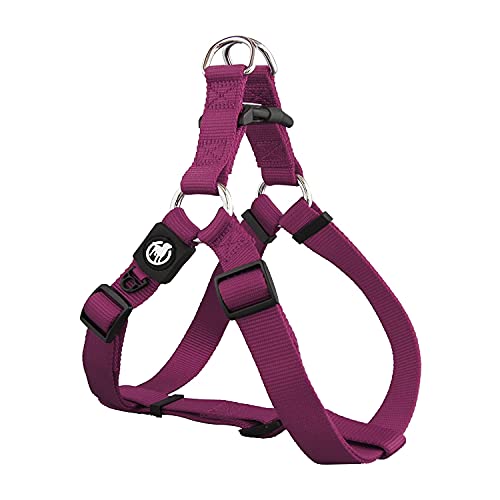 DDOXX Arnés Perro Step-In Nylon, Ajustable | Muchos Colores & Tamaños | para Perros Pequeño, Mediano y Grande | Accesorios Gato Cachorro | Violeta, XS