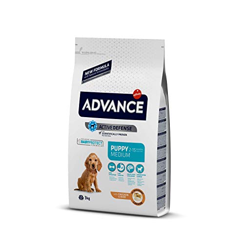 Advance Medium Puppy, Pienso para Perros Puppy (2 a 15 meses) de Razas Medianas con Pollo, 3kg