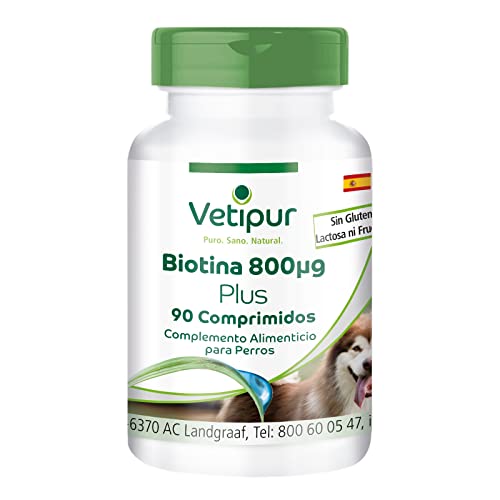 Vetipur Biotina 800µg - 90 Comprimidos para Perros - ¡Calidad Alemana Garantizada!