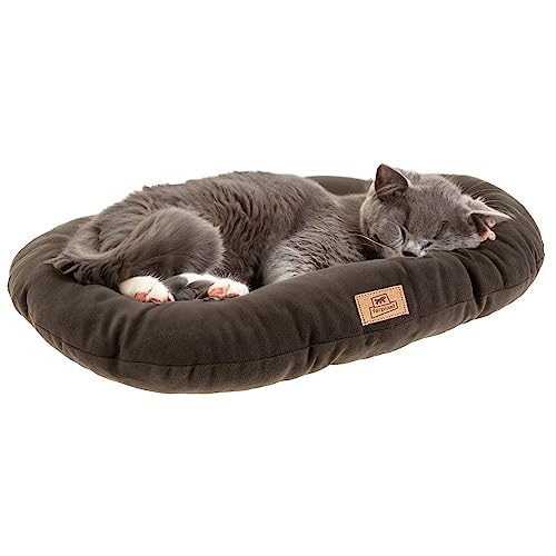 Ferplast Cojín Cama para Perros y Gatos Relax Microfleece 45/2 Suave Acolchado Lavable Micropolar Gris