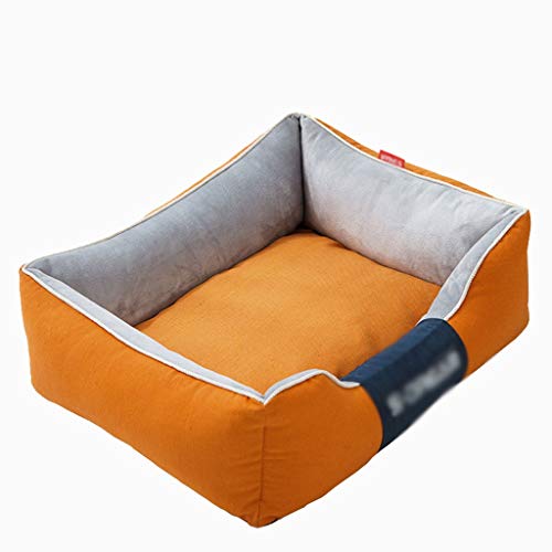 zlw-shop Cama para Mascotas Caseta de Perro Gato Cub Grande y Perro pequeño colchón del Perro de Peluche Cuatro Estaciones Felpa extraíble y Lavable Canasta para Mascotas (Size : M)