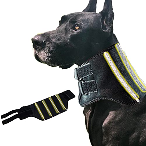 WXFEXIA Collar cervical para mascotas para aliviar el dolor de perro y gato, envoltura canina protege heridas curar apoyo debido a artritis a lesiones, esguinces (L)