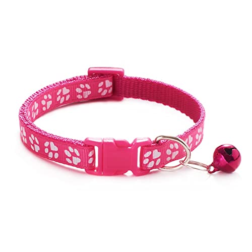 10 UNIDS Venta al por Mayor Collar de Perro de Nylon con Campanas Collar de Mascota Collar de Gato y Perro Ajustable de Moda Correa de Cuello de Seguridad Collar de Mascota,q