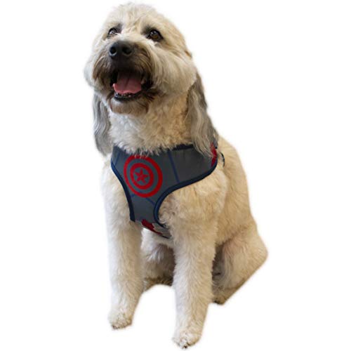 Marvel Arnés de Perro de Comics for Pets Capitán América, XL | Best Avengers Infinity War Arnés para Todos los Perros Grandes | Producto Oficial de Marvel Comics para Mascotas