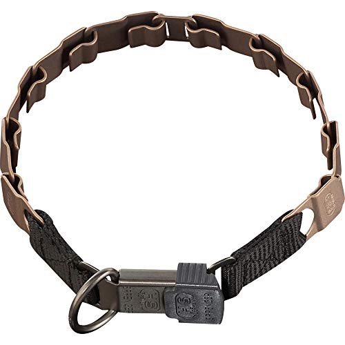 SPRENGER Collar de Perro Neck-Tech Fun con Cierre ClicLock Collar de Perro I de Curogan sin níquel, Cadena de eslabones Planos Intercambiables, marrón Cobre, 60cm