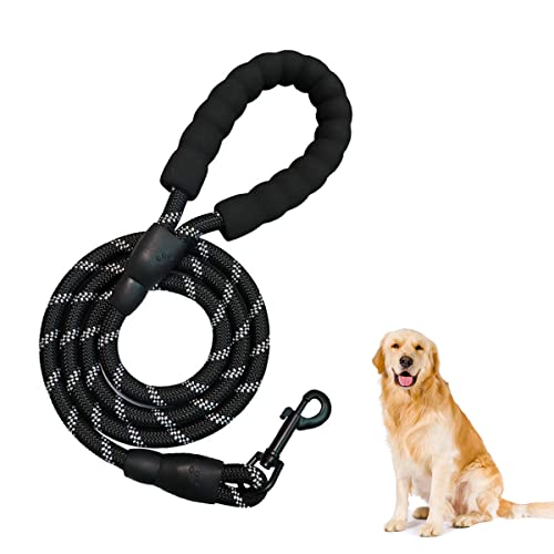 Correa Reflectante Fuerte para Perro 3m, Correa para Perro con Cómodo Mango Acolchado, Correas para Perro Duradera, Correa para Perros con Hilos Reflectantes para Perros Pequeños, Medianos y Grandes