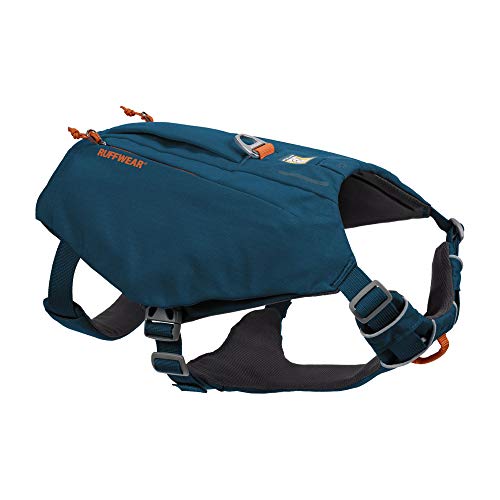 Ruffwear Arnés para Perro con Bolsillos, Switchbak, Ideal para Pasear o Practicar Senderismo, Antitirones, Viajes y Actividades diarias, Talla L/XL, Blue Moon