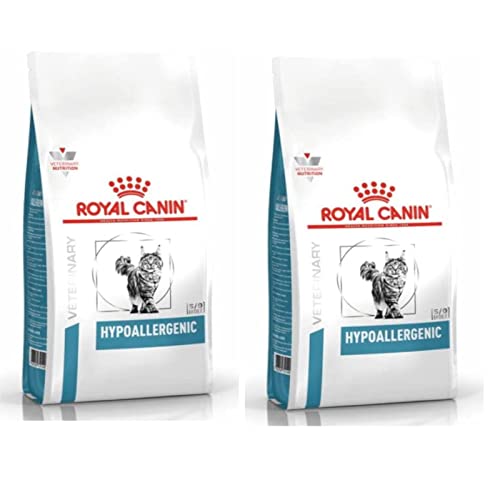 Royal Canin Veterinary Hypoallergenic | Paquete Doble | 2 x 400 g | Alimento Completo para Gatos Adultos | para Reducir los síntomas de alergias e intolerancia a los nutrientes