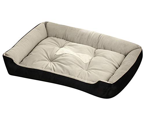 Cama de Perro Cómodo Casa para Mascotas Adecuado para Todos Los Tamaños de Gatos y Perros Lavable Cuatro Temporadas Disponibles Negro XS