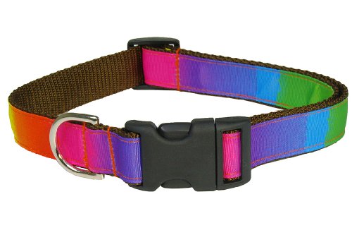 Sassy Dog Wear - Collar de Perro arcoíris de 45,7 a 71,1 cm, tamaño Grande