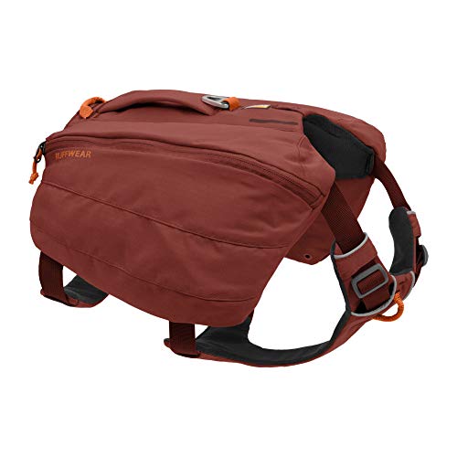 RUFFWEAR Mochila Saddle para Perros, Cómodo Arnés para Excursiones y Paseos, Uso Prolongado, Perros Grandes y Muy Grandes, Bolsa de Día Modelo Front Range, Color Rojo Arcilla, L/XL