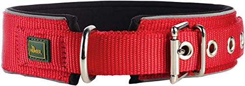 Hunter - Collar Neoprene Reflect Cuello, 68cm x 4.5cm x 2cm, Rojo