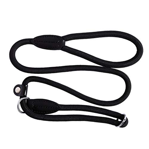 lionto Correa Retriever Correa de Perro Correa de Entrenamiento, Longitud 120 cm Negro