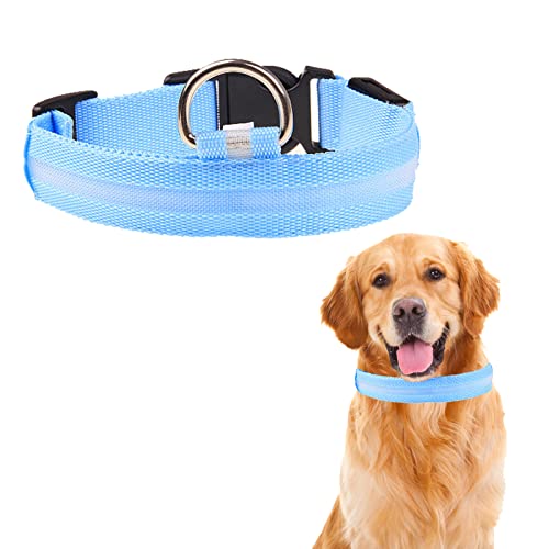 Collar de Perro LED, Collar LED Perro, Collar de Perro LED Collar de Perro, Collar Luminoso Perro, Ajustable Collares LED para Perros, Collar de Perro Iluminado, LED y Tamaño Ajustable para Perros