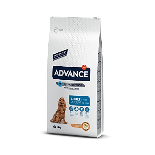 Advance Medium Adult Chicken, Pienso para Perros Adultos de Razas Medianas con Pollo, 14kg