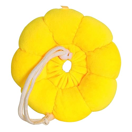 Cono Blando para Gatos - Collar Ajustable de algodón antilameduras con Forma de Girasol | Collar isabelino Transpirable para Perros y Gatos pequeños, Conos Protectores Suaves Reutilizables Gormyel