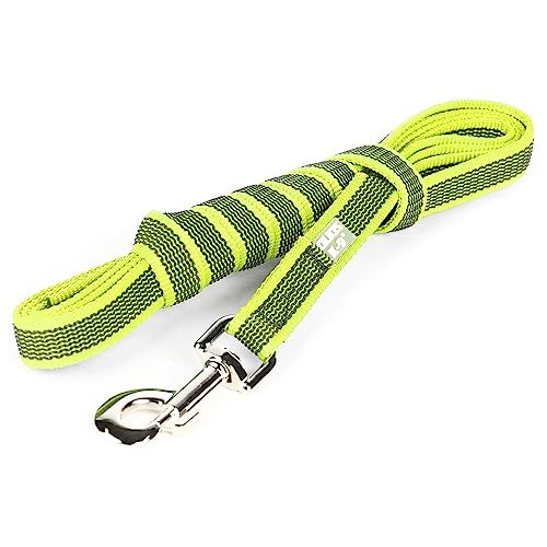 Julius-K9 - Correa Color & Gray Goma entrelazada - 216GM- - 20 mm, Neon, 3 Metros