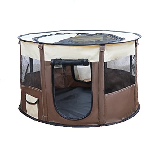 ppactvo Tipi para Perros Hermosa Casetas Perros Tela Hermosa Casetas Perros Tela Acogedor Jaula Plegable para Perros para Mantenga Siempre La Ventilación X-Large,Coffee