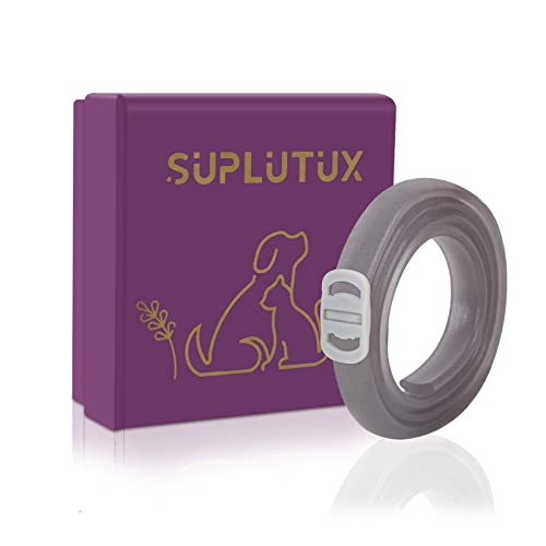 SuplutuX Collar Calmante para Perros, Collar de Feromonas Calmantes para Perros, 24 Inches Size Flexible Adjustable Fits para Perros Pequeños, Medianos y Grandes