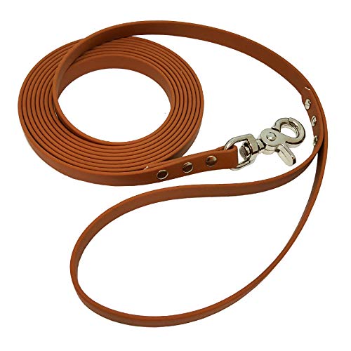 Collar & Leash BIOTHANE BR521 - Correa para perro con correa de mano - 19 mm - [2 m] - marrón claro