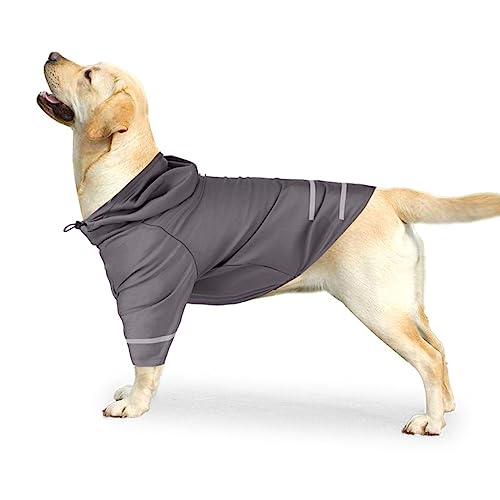 Chaleco De Enfriamiento para Perros, Abrigo para Perros Fresco y CóModo De Verano con Tiras Reflectantes, Chaleco De Enfriamiento Ajustable, Capucha De Chaqueta De Enfriamiento