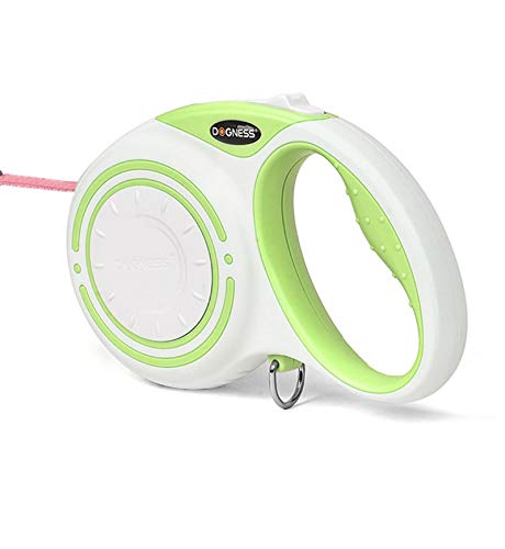 Doggie Pet Correa RetráCtil para Perros De 16 Pies Correa AutomáTica para Perros RetráCtil con Luz 360 ° Sin Enredos （5m）,Green