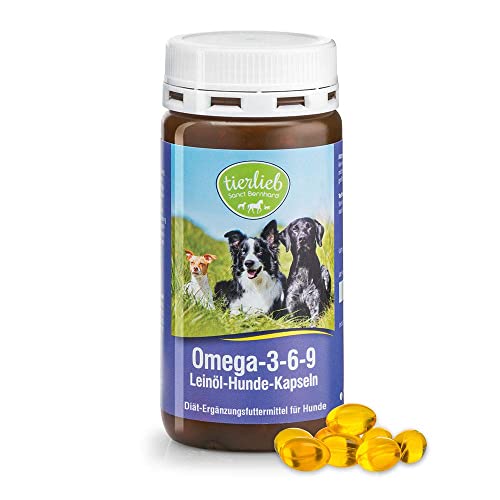 Sankt Bernhard Omega 3-6-9 para Perros - Cuida la Piel y el Pelaje de tu Perro - 180 Cápsulas para 1-3 Meses