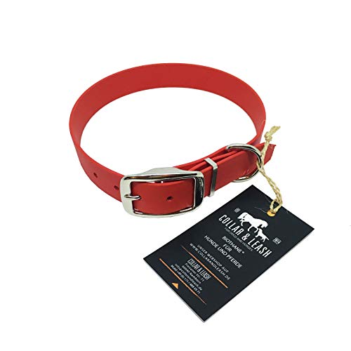 Collar & Leash Collar para Perros de 25 mm Biothane Red - Rojo, 40-48 cm