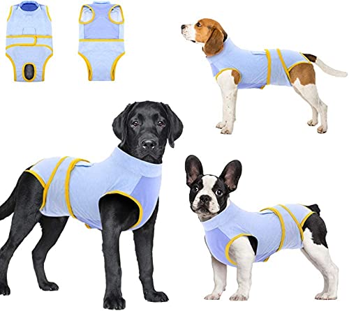 Traje de recuperación para Perros y Gatos después de la cirugía, Camisa de recuperación para heridas Abdominales Masculinas y Femeninas, Vendas de Cuello en E, Alternativo