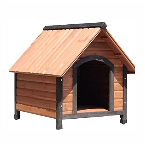 QXWJ Casa de Perros, con Porche de Madera de Madera de peatones de Madera, Perrera de Estilo, Muebles for Mascotas a Prueba de Agua Resistente al Tiempo, for pequeños Animales Grandes.