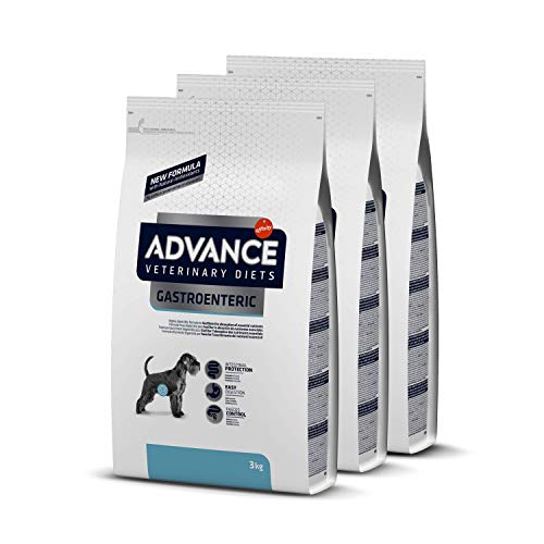 ADVANCE Veterinary Diets Gastroenteric - Pienso Para Perros Con Problemas Gastrointestinales - Pack De 3 x 3 kg - Total 9 kg